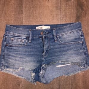 Abercrombie and Fitch Denim Low Rise Shorte